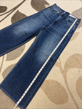 New rag & bone women Medium Blue Relaxed Straight Jeans